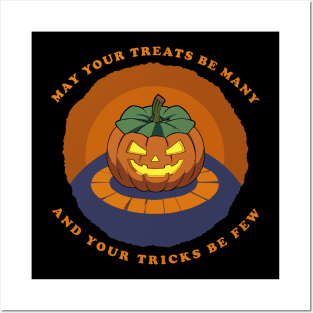 Pumpkin Halloween May Your Treats Be Many Posters and Art